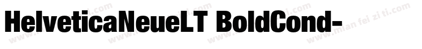 HelveticaNeueLT BoldCond字体转换